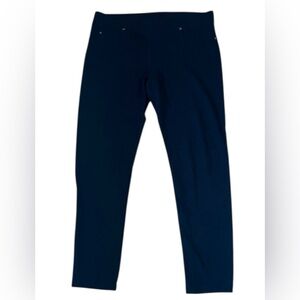 Trina Turk Black Leggings Front Pocket Embellishments Women’s Size 10